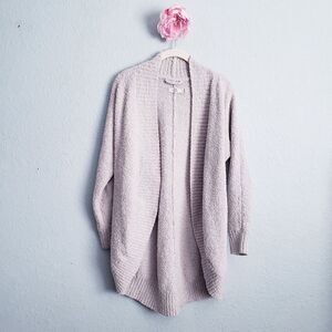 UGG Light Gray Fremont Fluffy Knit Cardigan